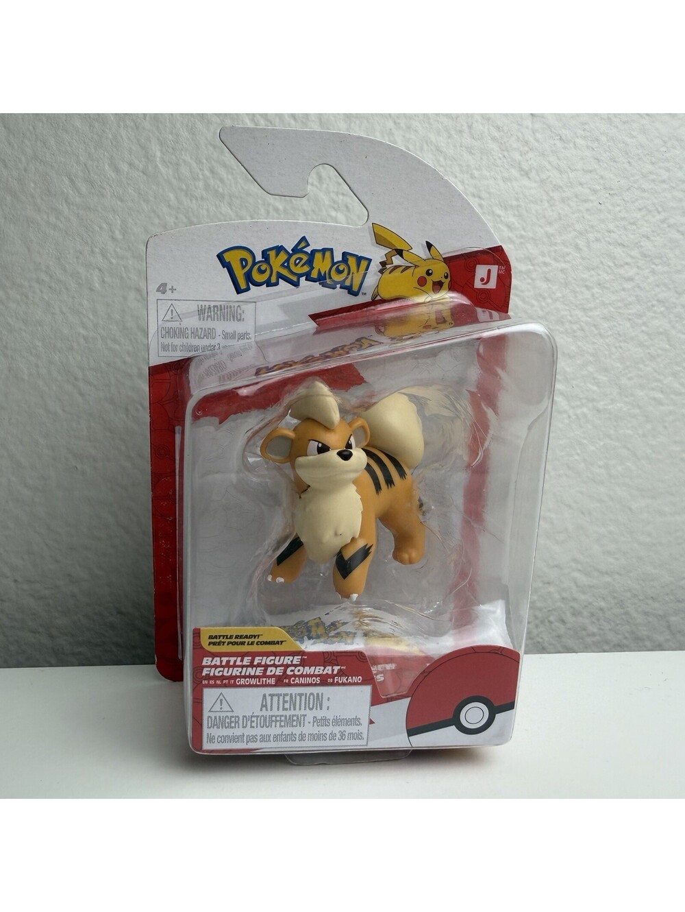 Pokémon Growlithe Battle Figure Jazwares 2” Action Figure New Sealed 2025 NIB
